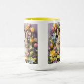 イースターホリデーブンニースチューリップダフォディルデイジー マグカップ (中央)