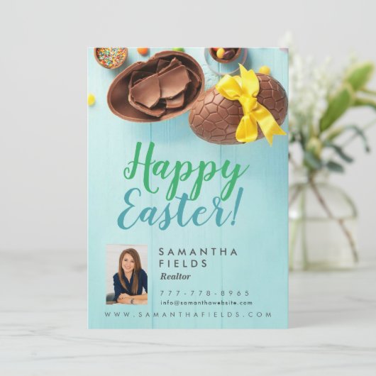 イースターホリデー不動産仲介業者グリーティングポストカード シーズンカード (スタンド正面)