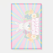 イースターホリデー　トレンディーバニー　フラワル ポストイット (正面)