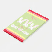 イースターホリデー ハッピーバニー フラワル ポストイット (アングル)