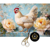 イースターホワイトチキンイエローのバラが切り離される 薄葉紙