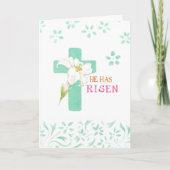 イースターホワイトリリークロス聖なる書物、 経典心地よい平和 カード (正面)