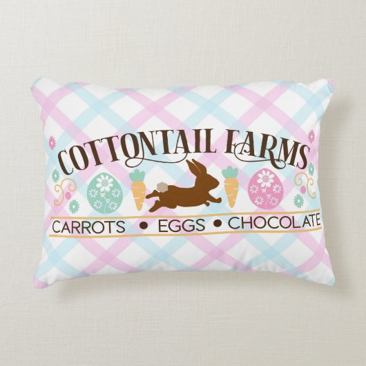 イースターホームデコール装飾用クッション アクセントクッション (正面)