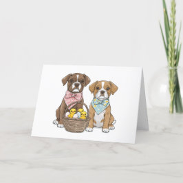 イースターボクサー犬 シーズンカード