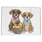 イースターボクサー犬 ラージペーパーバッグ (裏面)