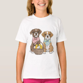 イースターボクサー犬 Tシャツ