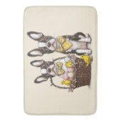 イースターボストンテリア犬 バスマット (正面縦)