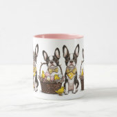 イースターボストンテリア犬 マグカップ (中央)