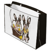 イースターボストンテリア犬 ラージペーパーバッグ (裏面アングル)