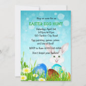 イースターボニー&エッグスエッグ狩りパーティー招待状 招待状 (正面)