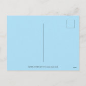 イースターボンネットと卵、春チキンカラフル シーズンポストカード (裏面)