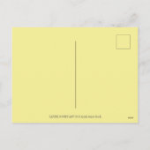 イースターボンネットと卵、春チキンカラフル シーズンポストカード (裏面)