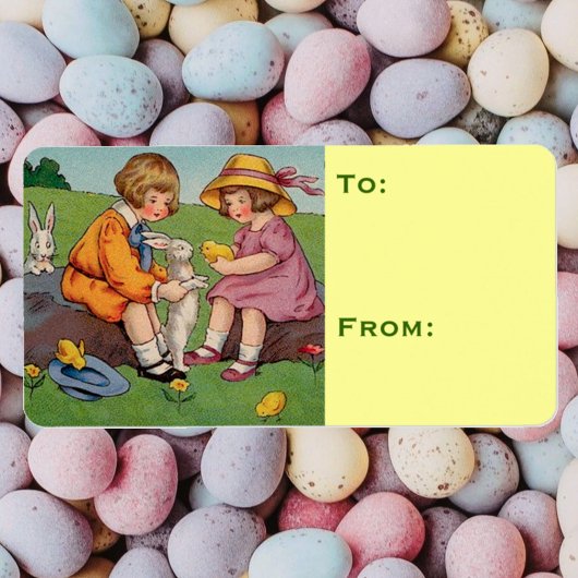 イースターボーイとガール ラベル