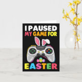 イースターボーイゲーマービデオコントロールのためにゲームを一時停止 カード (黄色い花)
