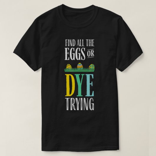 イースターボーイズのためのイースターエッグまたはダイの卵狩り Tシャツ (デザイン正面)