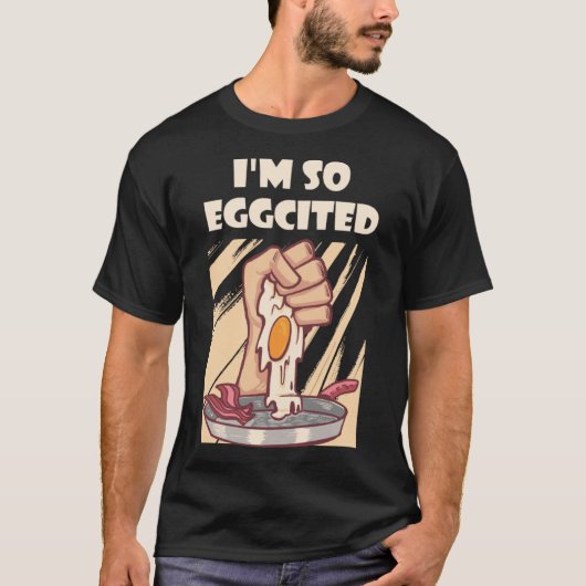イースターボーイズ卵プン私は非常に卵を引用 Tシャツ (正面)