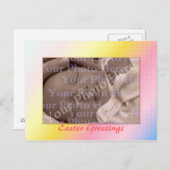 イースターポストカードテンプレート シーズンポストカード (正面/裏面)
