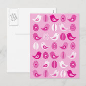 イースターポストカードピンク シーズンポストカード (正面/裏面)