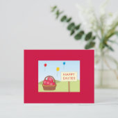 イースターポストカード（赤） シーズンポストカード (スタンド正面)