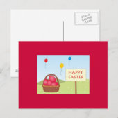 イースターポストカード（赤） シーズンポストカード (正面/裏面)