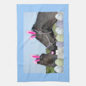 イースターポニーと馬 キッチンタオル (縦)