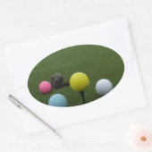 イースターマウンテンゴルフコース 楕円形シール (封筒)