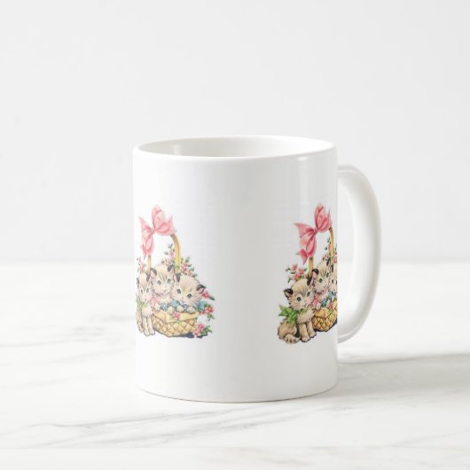 イースターマグス子猫 コーヒーマグカップ (正面右)