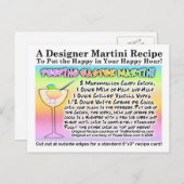 イースターマシュマロマティーニのレシピポストカード ポストカード (正面/裏面)