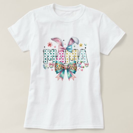 イースターママ – かわいいTシャツプリント Tシャツ (デザイン正面)
