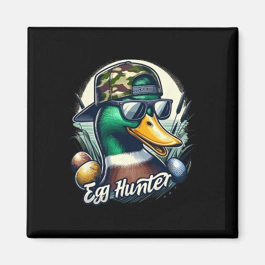 イースターマラードダックザ狩りはイースター迷彩柄ダックにある マグネット (正面)