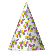 イースターマルト牛乳斑点の卵キャンディパープルピンク パーティーハット (裏面)