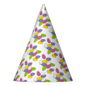 イースターマルト牛乳斑点の卵キャンディパープルピンク パーティーハット (左)