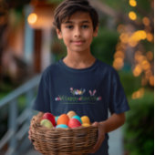 イースターミニマルバニー耳の卵の花デザイン Tシャツ