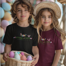 イースターミニマルバニー耳の卵の花デザイン