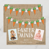 イースターミニ フォトグラフィーセッション フライヤー 招待状 (正面/裏面)