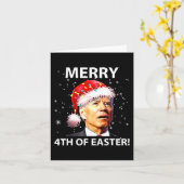 イースターメリーおもしろいの4番目のジョーバイデン氏の醜い カード (黄色い花)