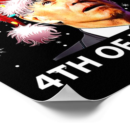 イースターメリーおもしろいの4番目のジョーバイデン氏の醜い ポスター (角)