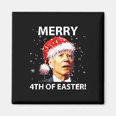 イースターメリーおもしろいの4番目のジョーバイデン氏の醜い マグネット (正面)