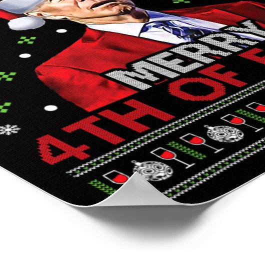 イースターメリージョーの4番目のおもしろいバイデン氏醜いクリスマスギフト ポスター (角)