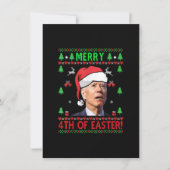 イースターメリージョーバイデン氏クリスマスおもしろいの4番目 招待状 (正面)