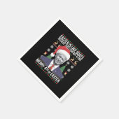 イースターメリーバイデン氏の醜いおもしろいクリスマスの4番目 スタンダードカクテルナプキン (角)