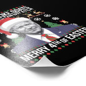 イースターメリーバイデン氏の醜いおもしろいクリスマスの4番目 フォトプリント            (角)