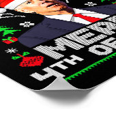 イースターメリーバイデン氏の醜いおもしろいクリスマスの4番目 ポスター (角)