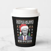 イースターメリーバイデン氏の醜いおもしろいクリスマスの4番目 紙コップ (正面)