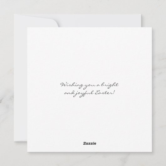 イースターモダンエッグカスタムグリーティングミニマリスト シーズンカード (裏面)