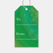 イースターモダンエッグレトロ紙アート ギフトタグ (裏面)