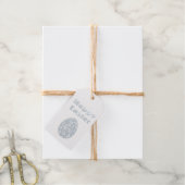 イースターモダンエッグレトロ紙アート ギフトタグ (麻糸付属)