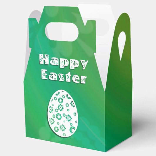 イースターモダンエッグレトロ紙アート フェイバーボックス (オープン)