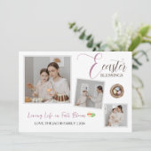 イースターモダンエレガント恵みスクリプト3写真 シーズンカード (スタンド正面)