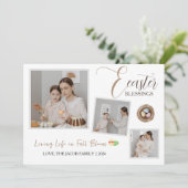 イースターモダンエレガント恵みスクリプト3写真 シーズンカード (スタンド正面)